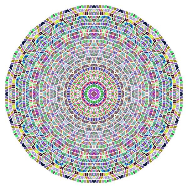 Prismatic Glorious Mandala No Background