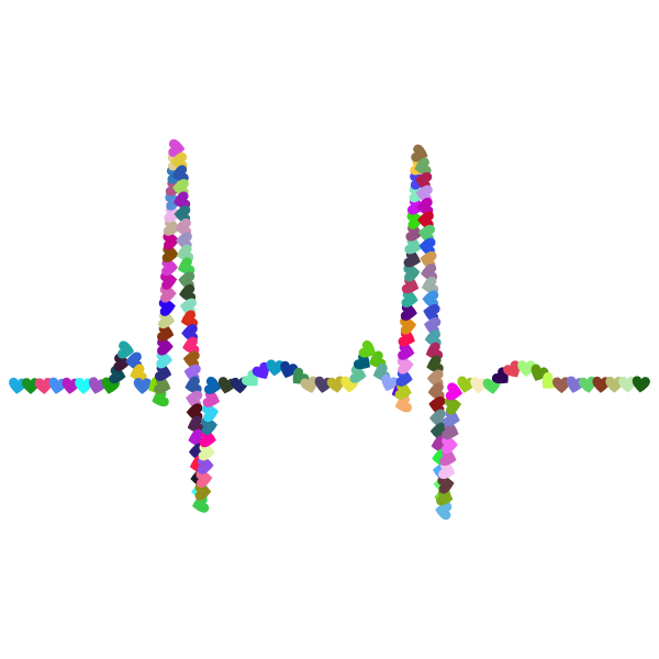 Download Heart Shaped EKG Rhythm | Free SVG