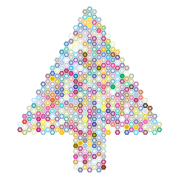 Prismatic Hexagonal Abstract Christmas Tree 3