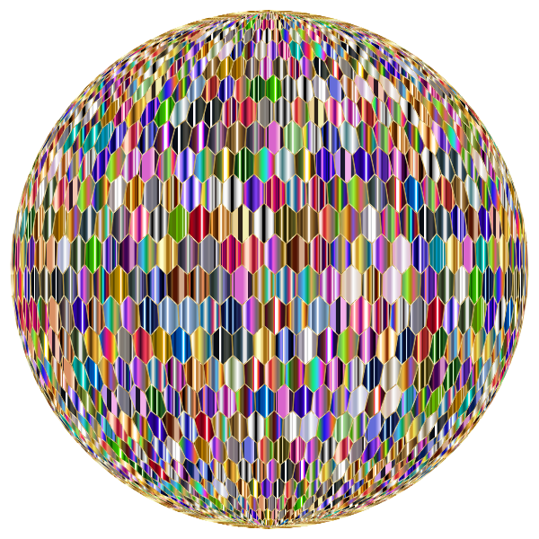 Prismatic Hexagonal Grid Sphere Variation 2 10 Variation 2