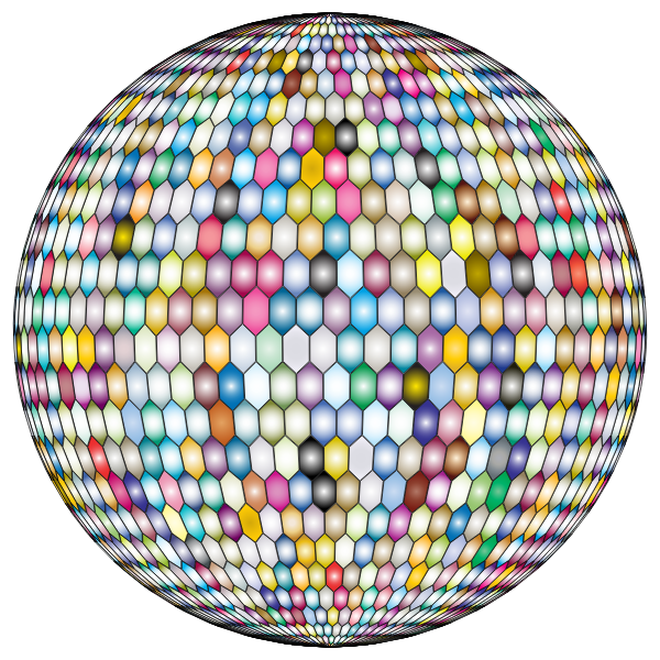 Prismatic Hexagonal Grid Sphere Variation 2 3 Variation 2