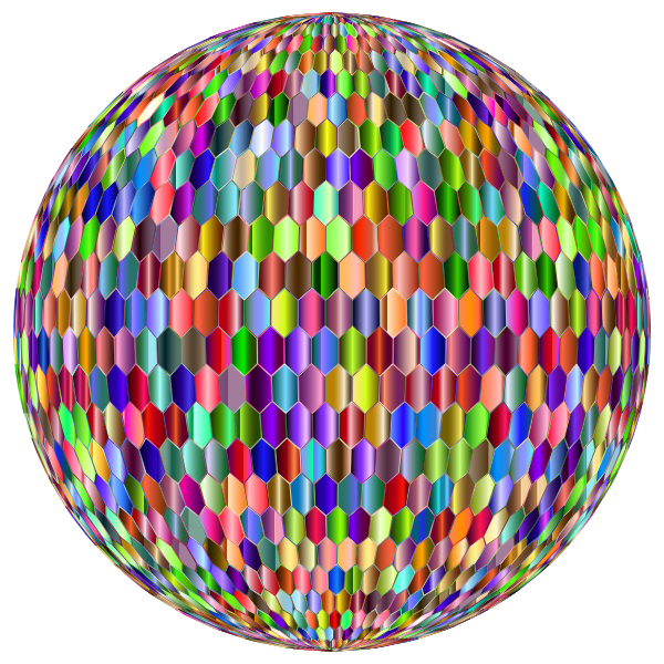 Prismatic Hexagonal Grid Sphere Variation 2 6