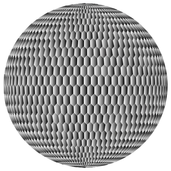 Prismatic Hexagonal Grid Sphere Variation 2 8