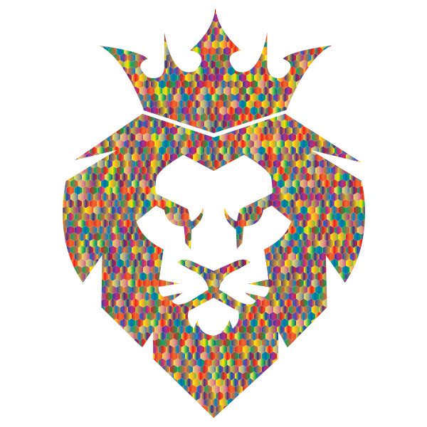 Prismatic Hexagonal Mosaic Lion King