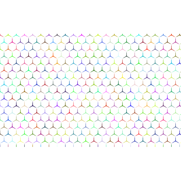 Prismatic Hexagonalism Pattern No Background