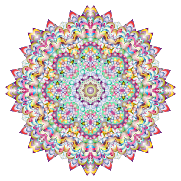 Prismatic Hypnotic Mandala 2