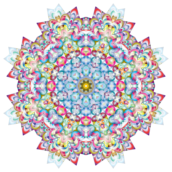 Prismatic Hypnotic Mandala 3