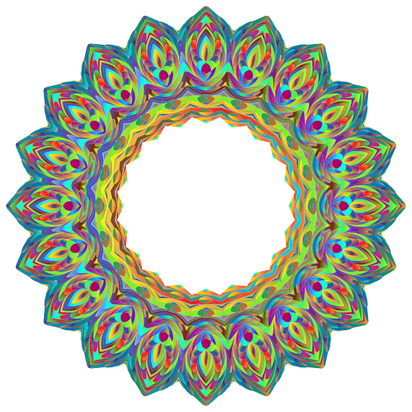 Prismatic Hypnotic Mandala 4 | Free SVG
