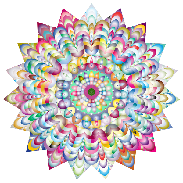 Prismatic Hypnotic Mandala