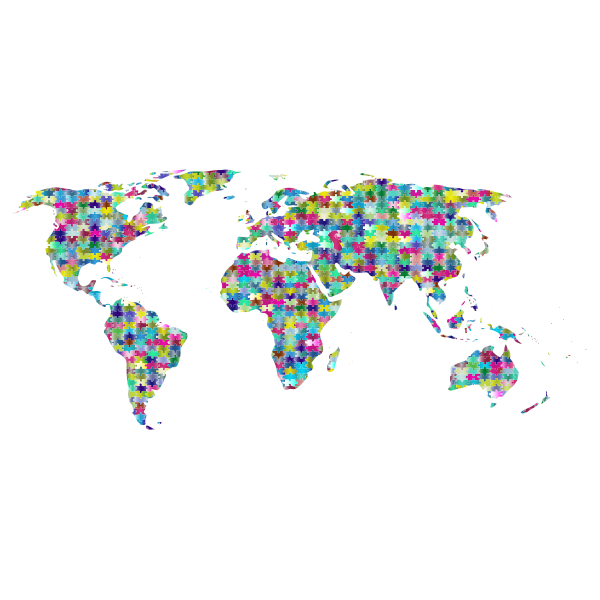 Prismatic Jigsaw Puzzle World Map 6
