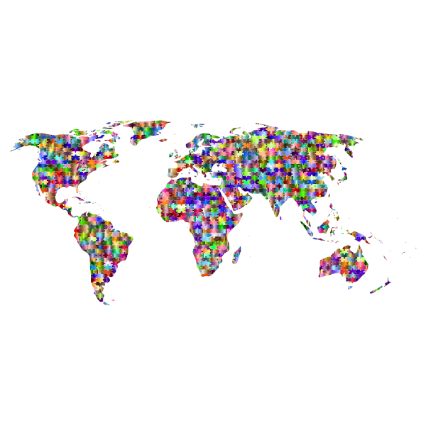 Prismatic Jigsaw Puzzle World Map 7