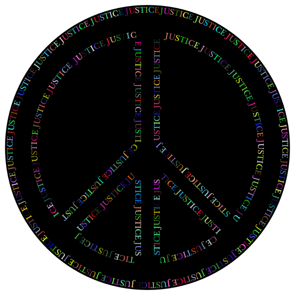 Prismatic Justice Peace Symbol | Free SVG