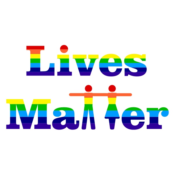 Prismatic Lives Matter Typography 2