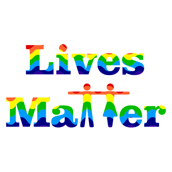 Prismatic Lives Matter Typography 3