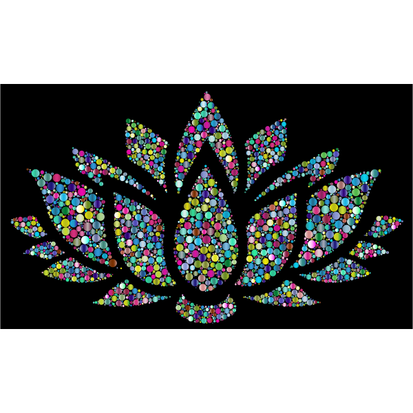 Download Prismatic Lotus Flower Silhouette 6 Circles 4 Free Svg