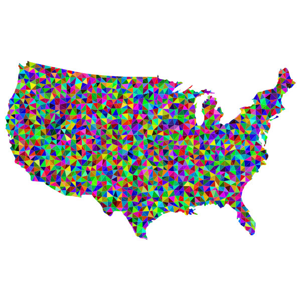 Prismatic Low Poly America