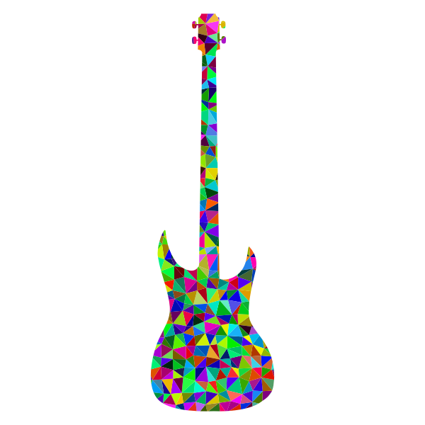 Download Prismatic Low Poly Guitar Free Svg