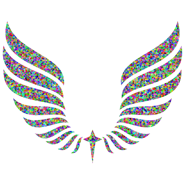 Low Poly Pattern Abstract Wings