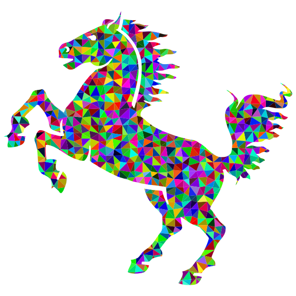 Prismatic Low Poly Horse