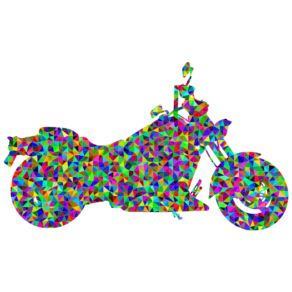 Prismatic Low Poly Motorcycle
