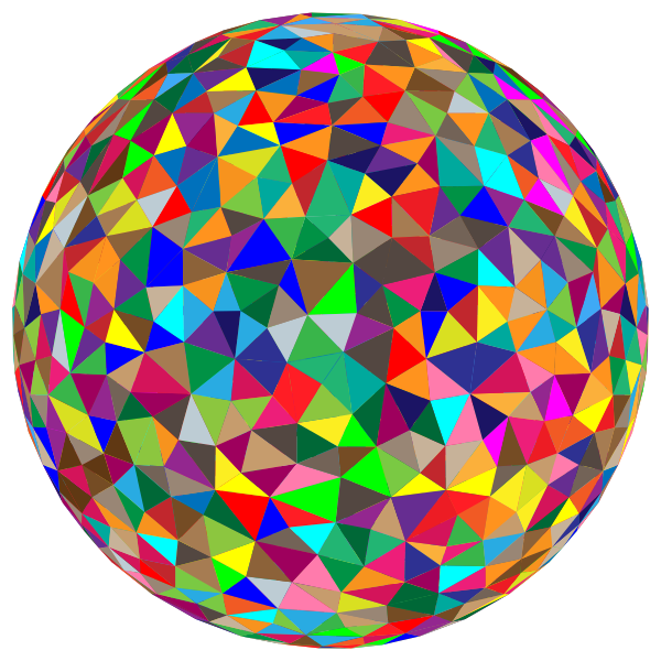 Prismatic Low Poly Sphere 5