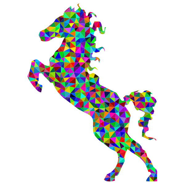 Prismatic Low Poly Stallion