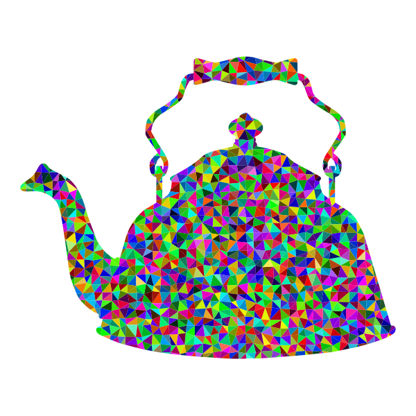 Prismatic Low Poly Teapot