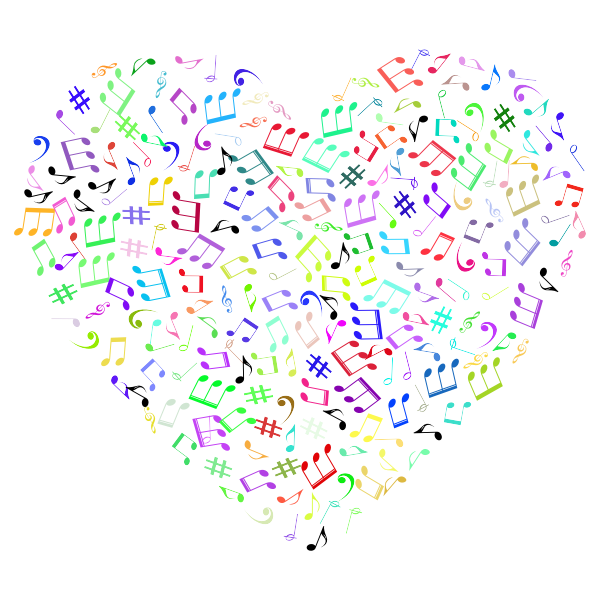 Prismatic Musical Heart 4