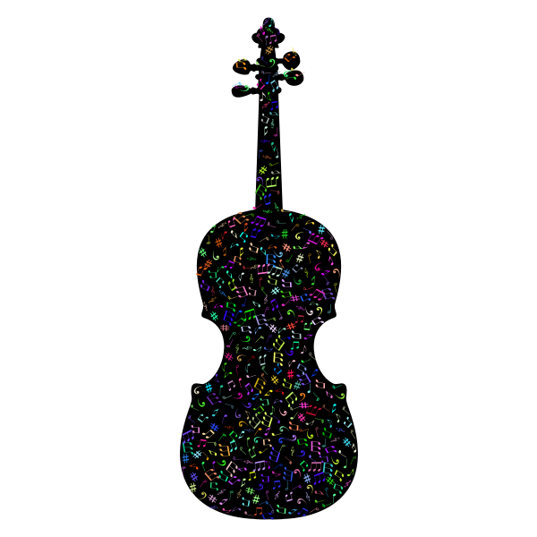 Prismatic Musical Violin With Background