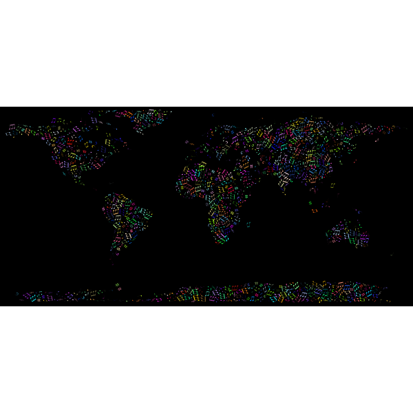 Prismatic Musical World Map