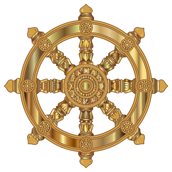 Prismatic Ornate Dharma Wheel 5