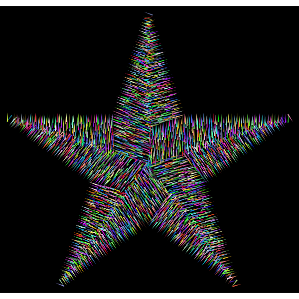 Prismatic Patchwork Star