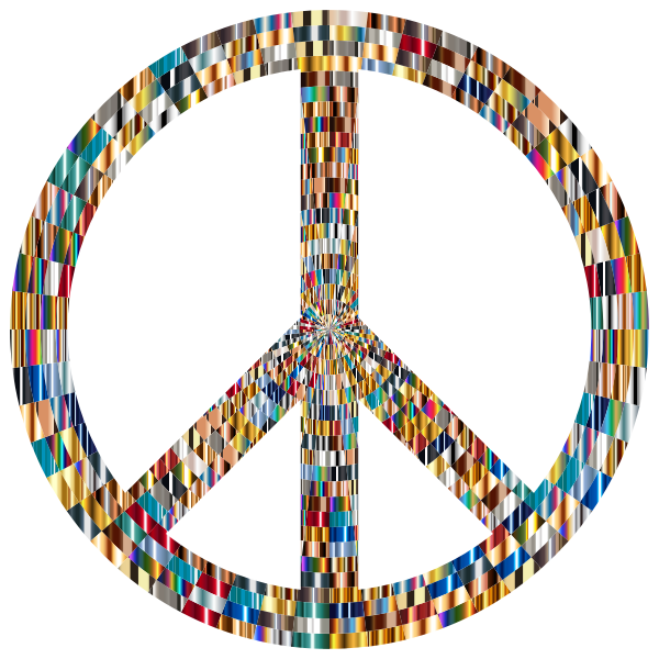 Download Prismatic Peace Sign 13 | Free SVG