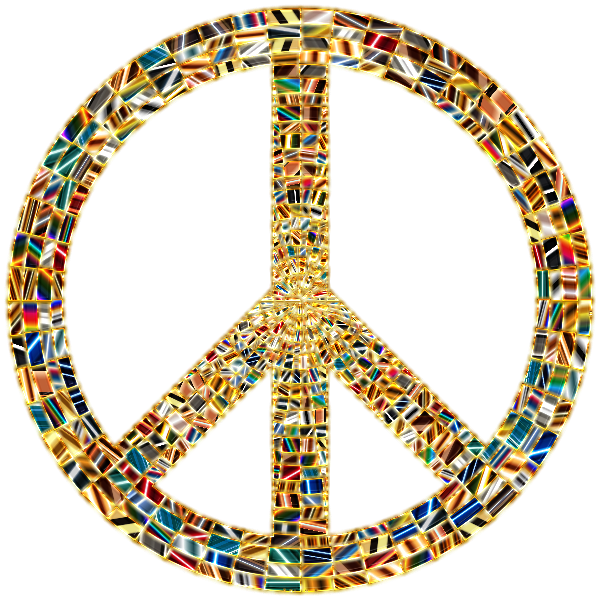 Prismatic Peace Sign 15 Enhanced No Background