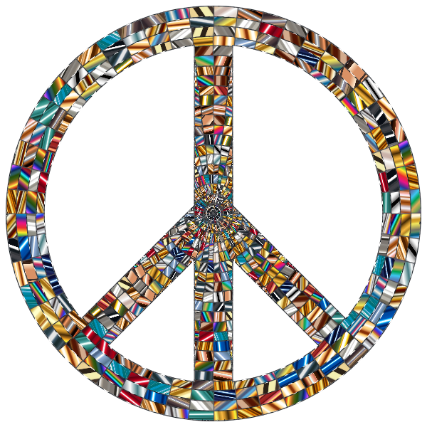 Prismatic Peace Sign 16 No Background