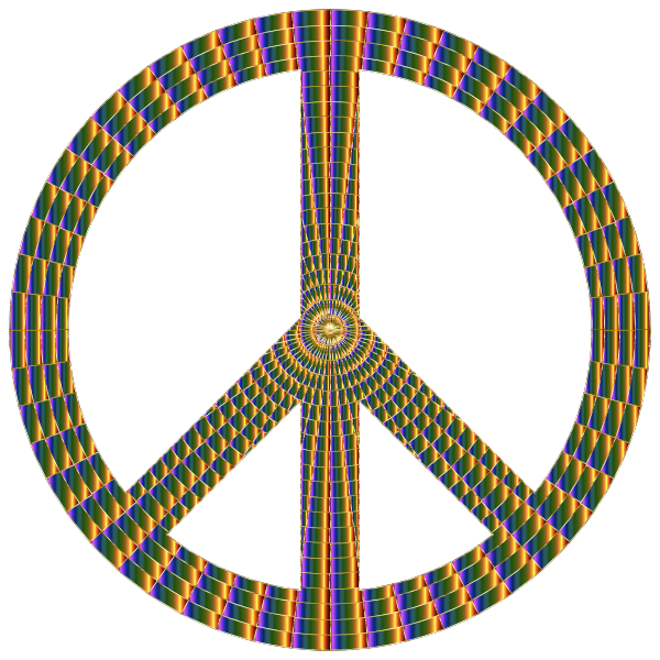 Prismatic Peace Sign 17 No Background