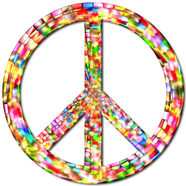 Prismatic Peace Sign 5 Enhanced