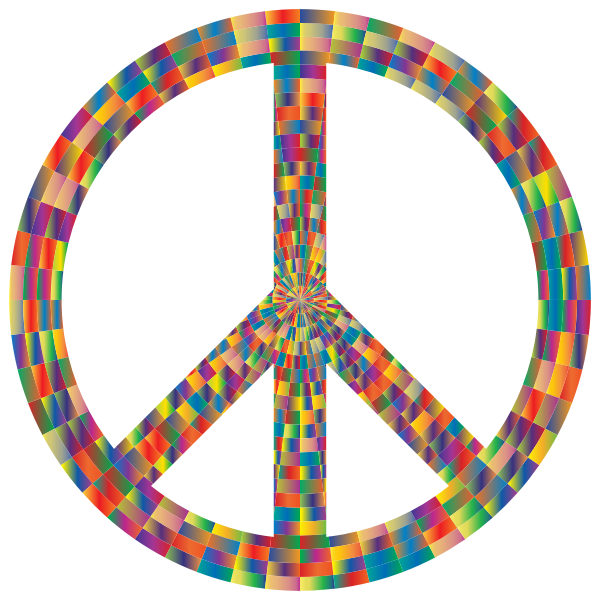 Prismatic Peace Sign 6
