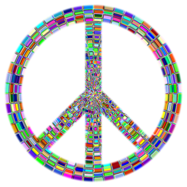 Prismatic Peace Sign Enhanced 2