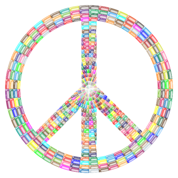 Prismatic Peace Sign Enhanced