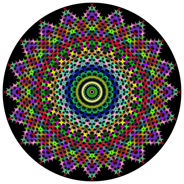 Prismatic Perforated Mandala