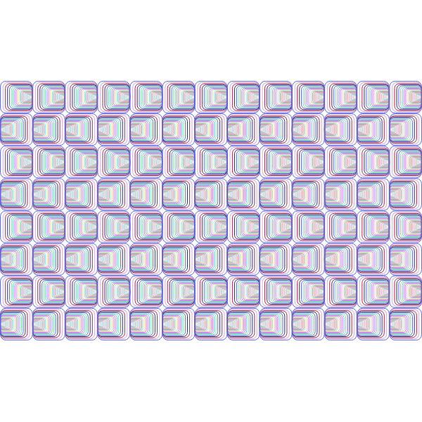 Prismatic Perspective Illusion Pattern No Background