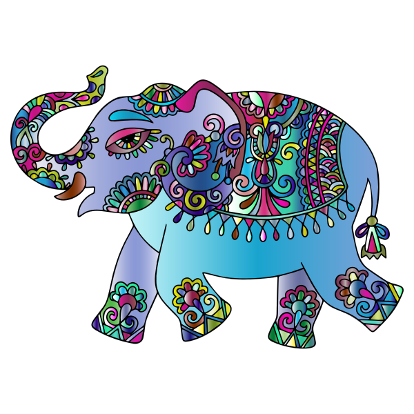Prismatic Playful Elephant 3