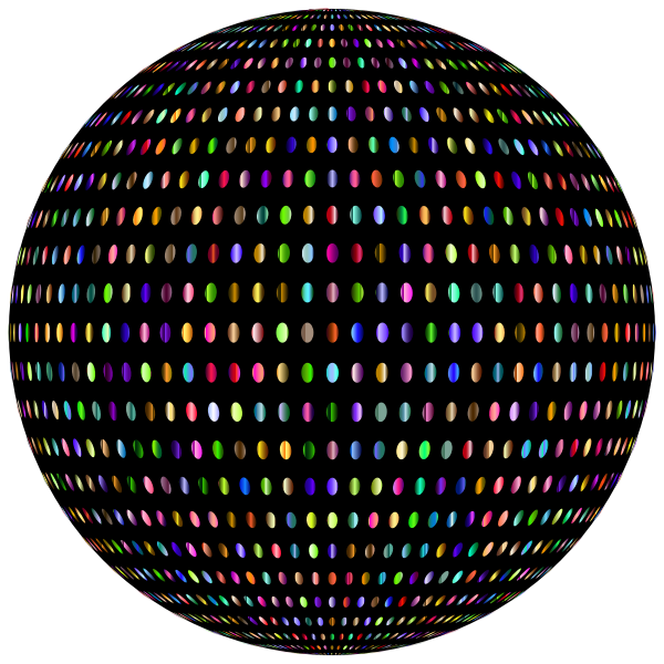 Prismatic Polka Dots Sphere
