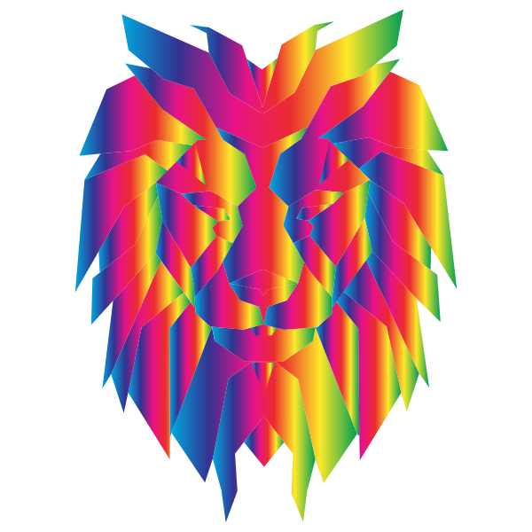 Prismatic Polygonal Lion Face 2