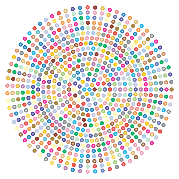 Prismatic Radial Dots 3