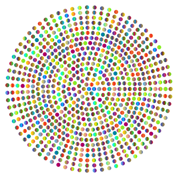 Prismatic Radial Dots 5