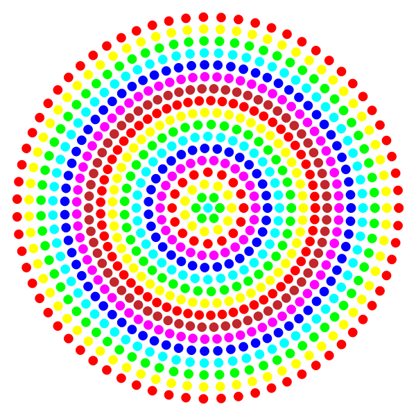 Prismatic Radial Dots