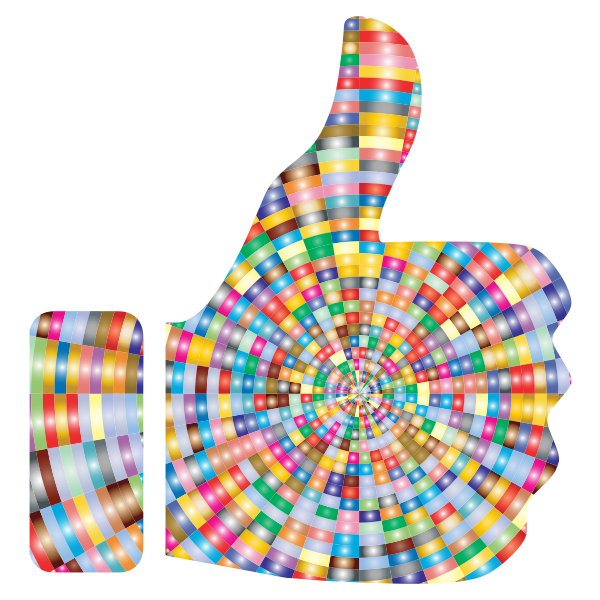 Prismatic Radial Thumbs Up 3