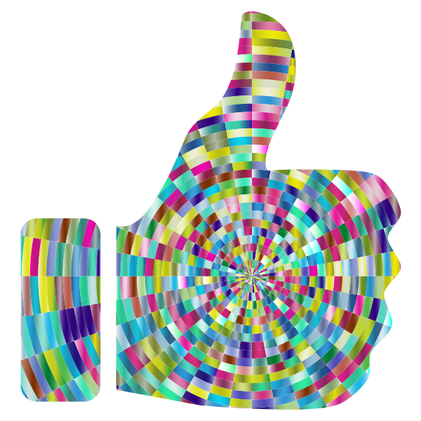 Prismatic Radial Thumbs Up 4